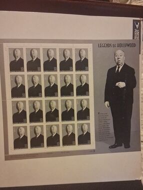 USPS Alfred Hitchcock Legends Of Hollywood Stamps